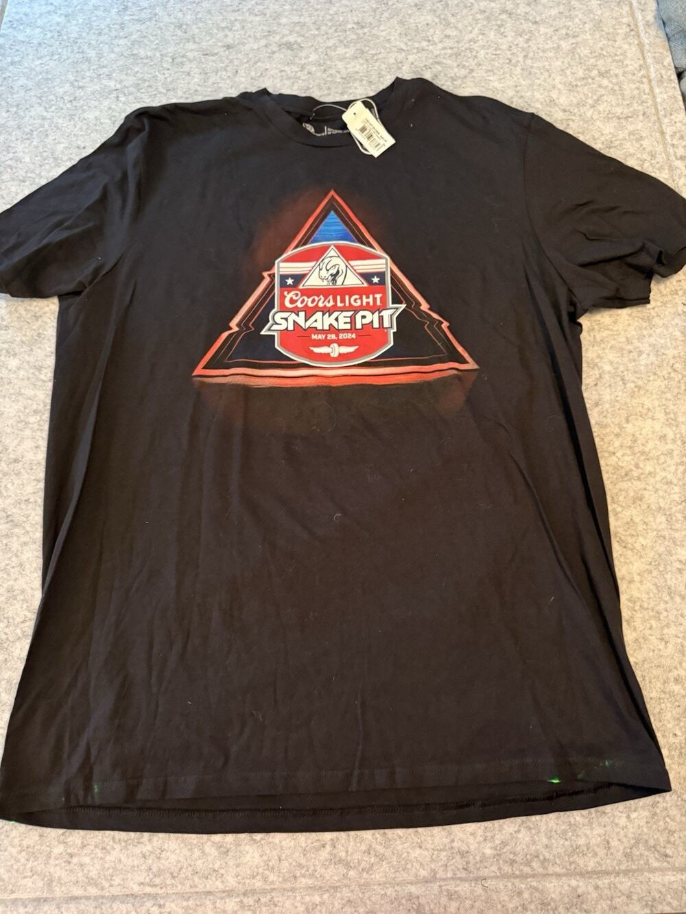 Indy Coors T- Shirt Size 2XL Black/Red Indianapolis Speedway 500 Snake Pit
